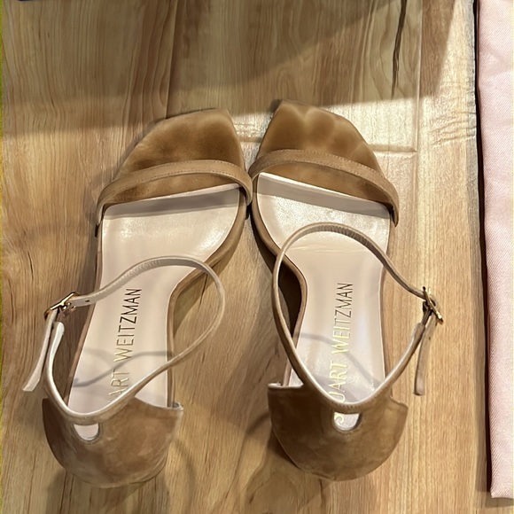 Stuart Weitzman Amelina Block Heel Suede sandals - Picture 4 of 11